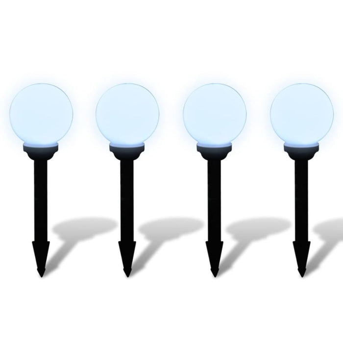 Garden Path Solar Ball Light Led 15cm 4pcs with Ground