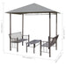 Garden Pavilion With Table And Benches 2.5x1.5x2.4 m