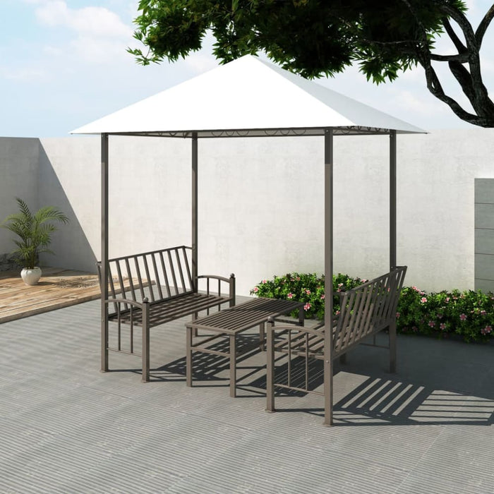 Garden Pavilion with Table and Benches 2.5x1.5x2.4 m Atxon