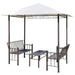 Garden Pavilion with Table and Benches 2.5x1.5x2.4 m Atxon