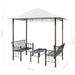 Garden Pavilion with Table and Benches 2.5x1.5x2.4 m Atxon