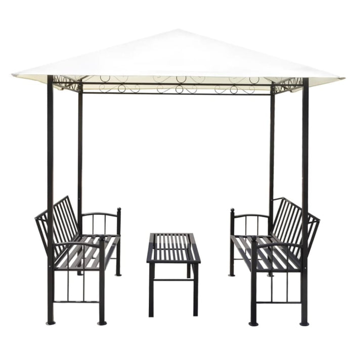 Garden Pavilion with Table and Benches 2.5x1.5x2.4 m Atxon