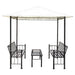 Garden Pavilion With Table And Benches 2.5x1.5x2.4 m Atxon