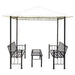 Garden Pavilion with Table and Benches 2.5x1.5x2.4 m Atxon