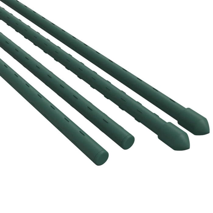 Garden Plant Stakes 30 Pcs Green 150 Cm Steel Toktib