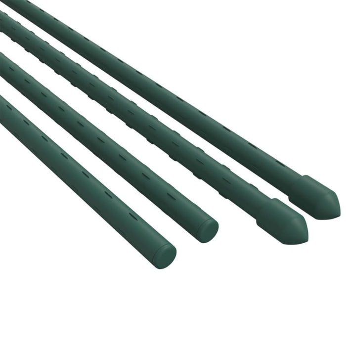 Garden Plant Stakes 30 Pcs Green 180 Cm Steel Toktio