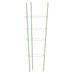 Garden Plant Supports with 4 Rings 5 Pcs Green 90 Cm Steel