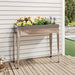 Garden Planter 100.5x40.5x90 Cm Galvanised Steel Opxxlx