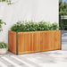 Garden Planter 110x45x44 Cm Solid Wood Acacia And Steel