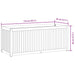 Garden Planter 110x45x44 Cm Solid Wood Acacia And Steel