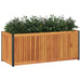 Garden Planter 110x45x44 Cm Solid Wood Acacia And Steel