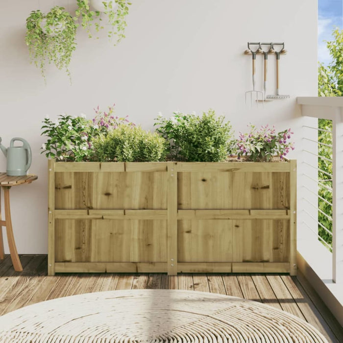 Garden Planter 150x50x70 Cm Impregnated Wood Pine Ntiakt