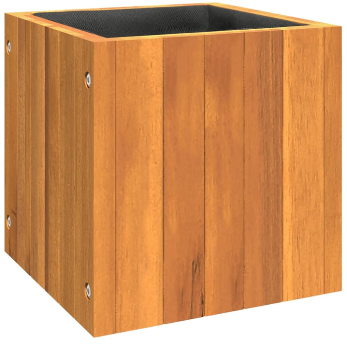 Garden Planter 25x25x25 Cm Solid Wood Acacia Tllpbb