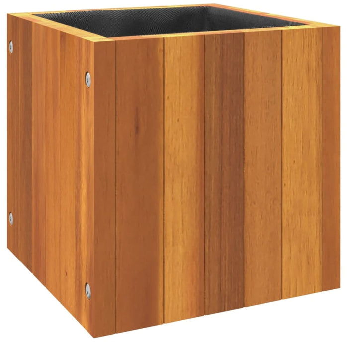 Garden Planter 25x25x25 Cm Solid Wood Acacia Tllpbb
