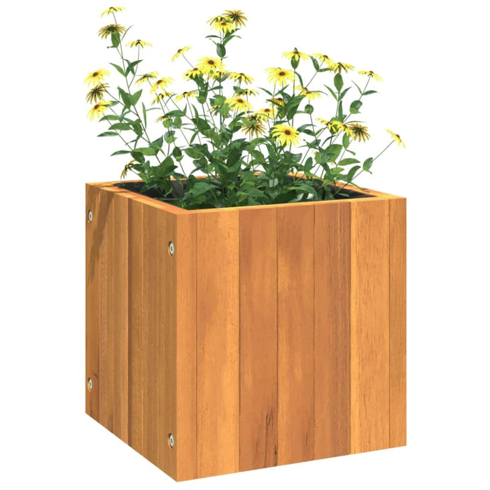 Garden Planter 25x25x25 Cm Solid Wood Acacia Tllpbb