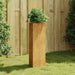 Garden Planter 30x26x75 Cm Corten Steel Nxapap