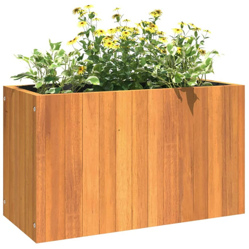Garden Planter 59x27.5x35 Cm Solid Wood Acacia Tllpbp