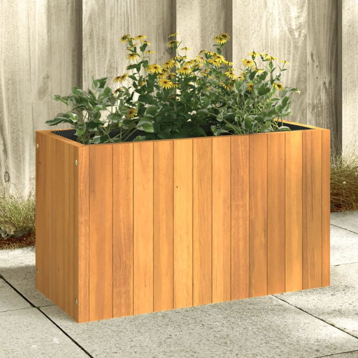 Garden Planter 59x27.5x35 Cm Solid Wood Acacia Tllpbp