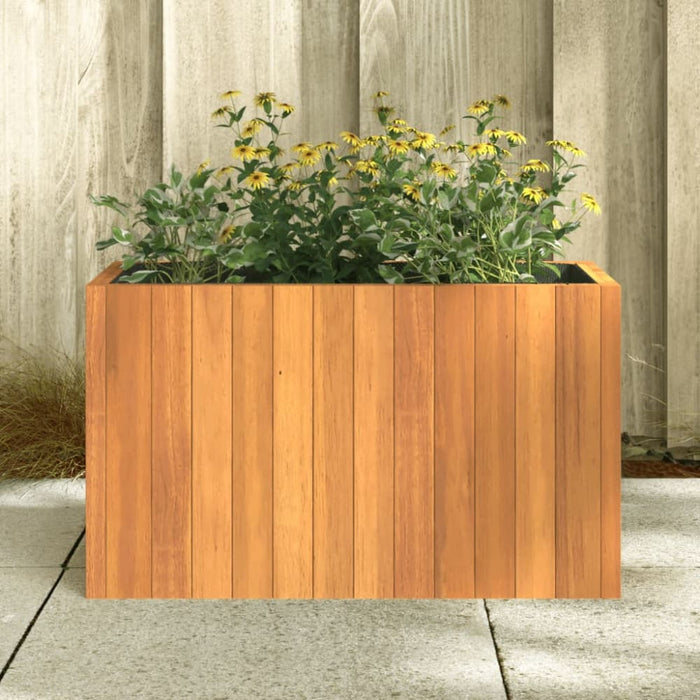 Garden Planter 59x27.5x35 Cm Solid Wood Acacia Tllpbp