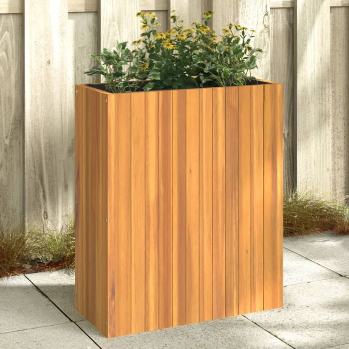 Garden Planter 59x27.5x70 Cm Solid Wood Acacia Tllpbl