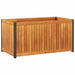 Garden Planter 85x45x44 Cm Solid Wood Acacia And Steel