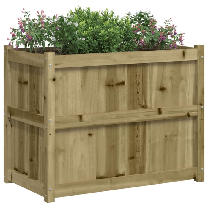Garden Planter 90x50x70 Cm Impregnated Wood Pine Ntiait