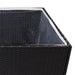 Garden Planter Black 157x80x80 Cm Poly Rattan Tokoia