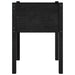 Garden Planter Black 50x50x70 Cm Solid Pinewood Nobnbi
