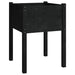 Garden Planter Black 50x50x70 Cm Solid Pinewood Nobnbi