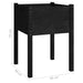 Garden Planter Black 50x50x70 Cm Solid Pinewood Nobnbi