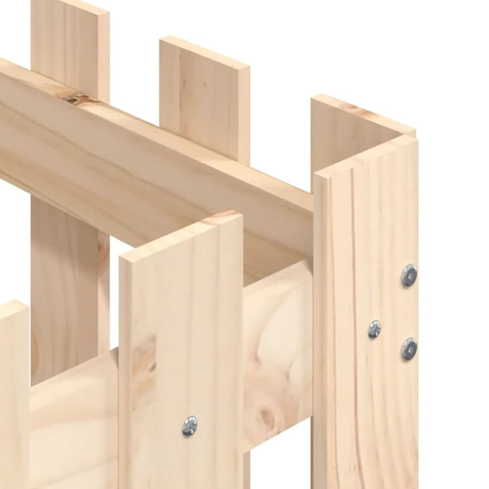 Garden Planter with Fence Design 50x50x50 Cm Solid Wood