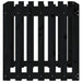 Garden Planter with Fence Design Black 70x70x70 Cm Solid