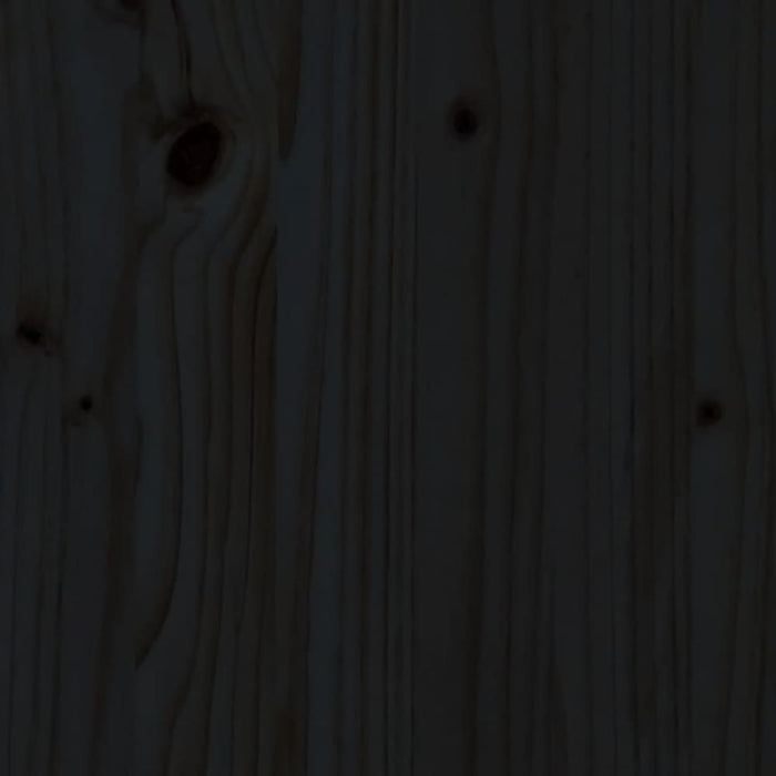 Garden Planter with Fence Design Black 70x70x70 Cm Solid