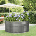 Garden Planter Grey 140x140x68 Cm Powder-coated Steel Tokbnk