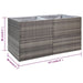 Garden Planter Grey 157x80x80 Cm Poly Rattan Tokoin