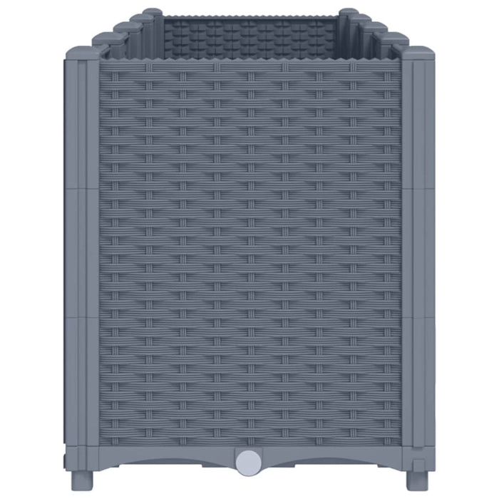 Garden Planter Grey 160x40x53 Cm Pp Tlinpl
