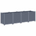 Garden Planter Grey 160x40x53 Cm Pp Tlinpl