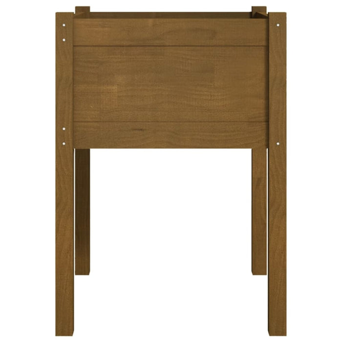 Garden Planter Honey Brown 50x50x70 Cm Solid Pinewood Nobnbp