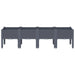 Garden Planter with Legs Grey 160x40x42 Cm Pp Tlikbo