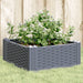 Garden Planter with Pegs Grey 42.5x42.5x28.5 Cm Pp Tlnbba