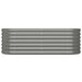 Garden Planter Powder-coated Steel 114x40x36 Cm Grey Tonnla