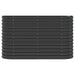Garden Planter Powder-coated Steel 114x40x68 Cm Anthracite