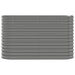 Garden Planter Powder-coated Steel 114x40x68 Cm Grey Tonnnk
