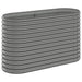 Garden Planter Powder-coated Steel 114x40x68 Cm Grey Tonnnk