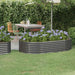 Garden Planter Powder-coated Steel 175x100x36 Cm Grey Tonknk