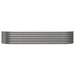 Garden Planter Powder-coated Steel 224x80x36 Cm Grey Tonkok
