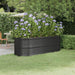 Garden Planter Powder-coated Steel 224x80x68 Cm Anthracite