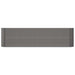 Garden Planter Powder-coated Steel 260x40x68 Cm Grey Tonkba