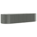 Garden Planter Powder-coated Steel 322x100x68 Cm Grey Tokblk