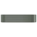 Garden Planter Powder-coated Steel 322x100x68 Cm Grey Tokblk